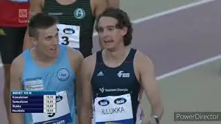 Miesten 100 m Loppukilpailu (Viljami Kaasalainen 10,35) | Kalevan Kisat Turku 15.8.2020