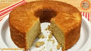 Bolo Fofinho de Batata Doce Super Úmido e Macio A MELHOR MASSA - Culinária Terapia por Dyne e Zinha