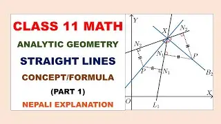 Class 11 Maths || Analytic Geometry: Straight Lines P1 || Basic Concept and Formula Collection