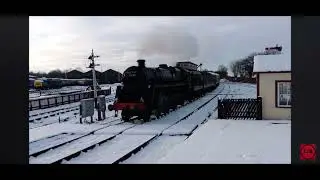 73129 at Swanwick in the snow 
