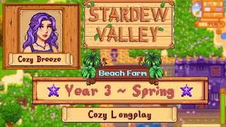 Cozy Stardew Valley Longplay | Spring Year 3 | Sleep/Study Aid | No Commentary