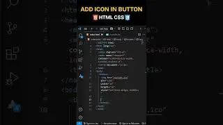 How To Add Icon in Button HTML CSS