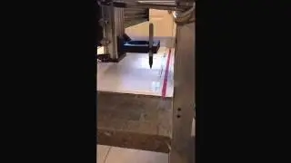 TinyG / Openbuilds custom CNC table first test 