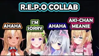 [Aki Rosenthal] When Aki Keep Teasing Choco-Sen In R.E.P.O With Flare And Kanata [R.E.P.O]