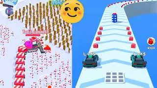 Best android game 😲🚘🚊 hard level // car race 3D game mixes level @tootalgaming69