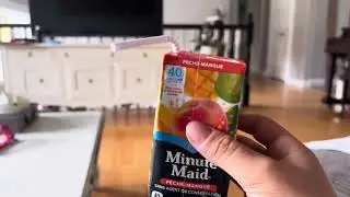 Minute Maid peach juice box review