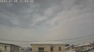 DumbravitaWeatherTimelapse sun peaking the clouds after the overnight snow storm 2026 01-08 13.6cm