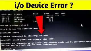 How to Fix  I/O Device Error in Windows 10?