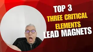 THREE critical elements to craft amazing lead magnets?