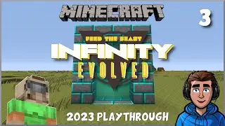 Minecraft FTB Infinity Evolved - Cobblegen & Mining Dimension! - #3 (2023, 1.7.10)