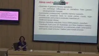 Memory as evidence of childhood sexual abuse | Prof. Jane Goodman , Charles stuart University