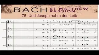 76. (66) Und Joseph nahm den Leib  🎵 St Matthew Passion, J.S. Bach - Choir 1 | ALTO