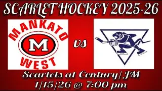 Mankato West Varsity Boys Varsity Hockey at Rochester Century/JM 1/15/26