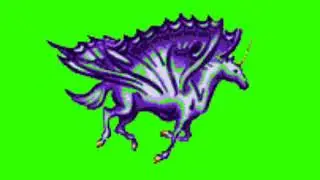 Green Screen Animation - 3D Pegasus (COPYRIGHT FREE)#greenscreen #chromakey