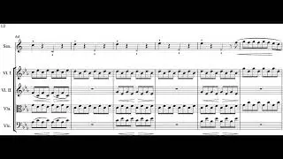 Ippolito Parrinello - Concerto for Baritone Saxophone and Strings (2017) [Score-Video]