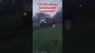 wfl 232 527 mit leeren Schottert&uuml;ten von kamenz nach connersdorf bei kamenz zur Verladung