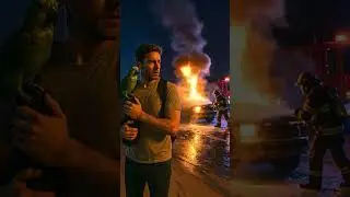 Man and Parrot Survive Car Fire in the Desert! 🔥 Unbreakable Pet Bond