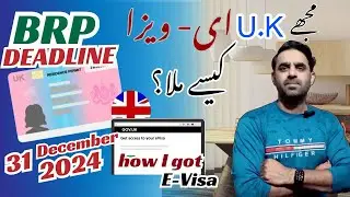 UK BRP card Replaced with E-Visa December 2024.