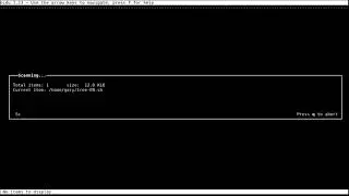 ncdu: disk usage for the terminal