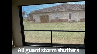 Hurricane Screens Roll Down.