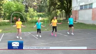 Rope skippingový tábor učil děti moderní skákání přes švihadlo