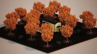 Forest House | Speed Voxel Art | MagicaVoxel Time Lapse