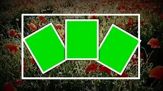 Pop up green frame animation effects HD footages || chroma key pop up frame template animations