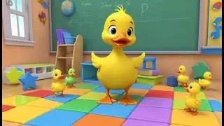 Baby Duck Goes to Big School | 3D Animated Nursery Rhyme for Kids