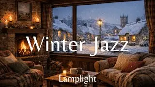 Winter Jazz | Lamplight | Slow Relaxing Saxophone Jazz for Calm Winter Evenings 🎷❄️