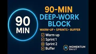 90-Minute Deep Work Without Burnout (Step-by-Step)
