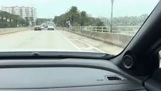 ORMOND BEACH FL - Highway SR 40 (W Granada Blvd) on bridge crossing Halifax River - The Casements.