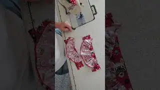 Aula  r&aacute;pida de costura _COMO FAZER AL&Ccedil;AS COM BABADINHO #costura #tutorial