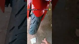 Normal Tyre💀😅#BikerIndia#IndianMotoVlog#RR310#TVSApacheRR310#DesiRider#youtubevideos#automobile#most