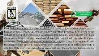 Building Materials Suppliers In UAE | Building Material Companies In UAE