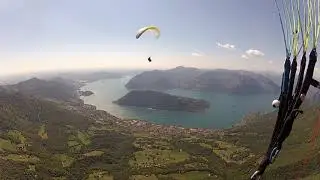 Primo volo in Parapendio sul Lago di Iseo