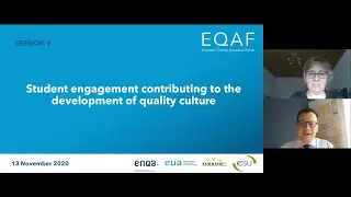 2020 EQAF Session #5: Student engagement contributing to the development of quality culture