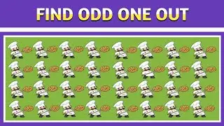 SPOT THE ODD EMOJI OUT IN PIZZA | SPOT&nbsp;THE DIFFERENCES GAME | Emoji Puzzle Quiz | #013