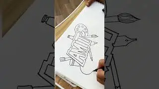 Doodle idea! 💡 #shorts #doodle #doodleart #name #creative #design #artist #satisfying #asmr #kids