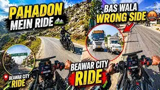 Pahadon Main Ride 🤯// Bas Wale Wrong Side🤬// Beawar City Ride 🚀#motovolgger 