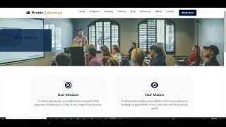 Modern Business Education Website Template | HTML CSS JS only for $10