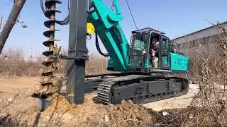 SDLQ CFA pile driver machine test video
