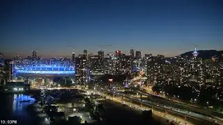 LIVE Vancouver Live Cam 🎆Fireworks, 🛳️ 2 Cruise ships Vancouver Skyline Celebration of Light Night 3