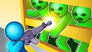Оберегаю свой домик от зомбарей. Барба в игре z defense. Часть 1.