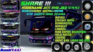 SHARE ‼️ KODENAME ACC XHD JB3 V.4.4.1 @MANS_GAMING22 FULL  ACC RUNTEX MATRIX MATA GERAK RGB LAMKOL 