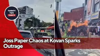 Joss Paper Chaos at Kovan Sparks Outrage Experts Say Throwing Offerings Unnecessary