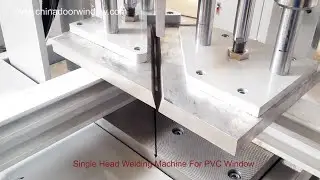 Máquina de soldadura de un solo cabezal para ventanas y puertas de PVC
