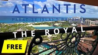 How We Stayed FREE at THE ROYAL (Atlantis Bahamas) | Imperial Double Queen Water View + Waterpark