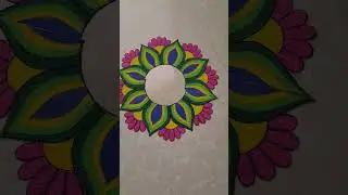 Adjustable reusable readymade rangoli designs #readymade #trending #rangoli #design #shorts