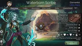 Gems of War weekly troop #33 Waterborn Scribe for 8/13/23.