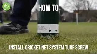 How To Install Cricket Net System Turf Screw | Harrod Sport